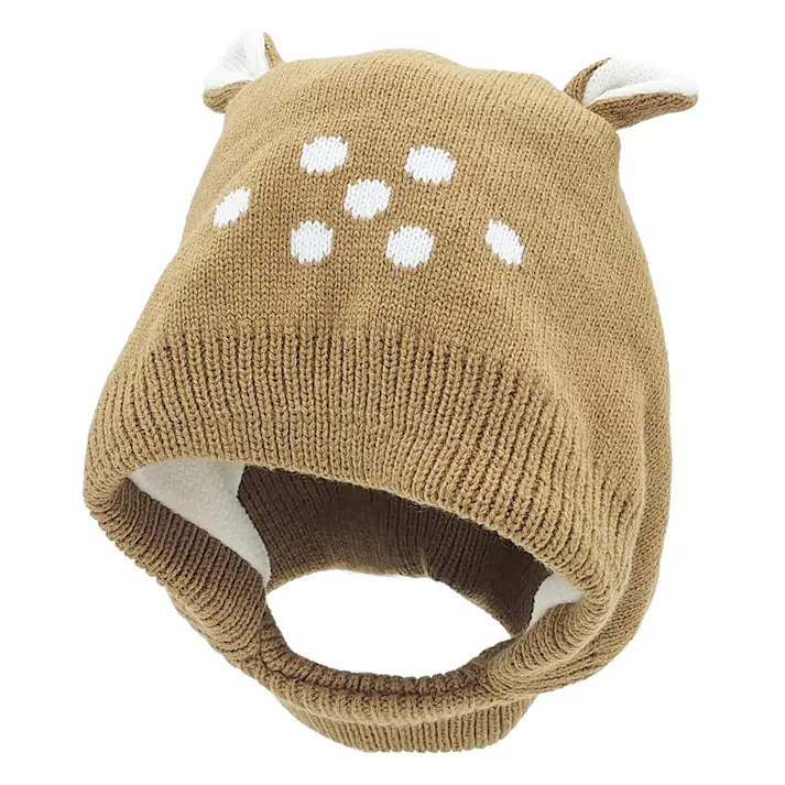 ジュニア バンビなりきり帽子 ベージュ