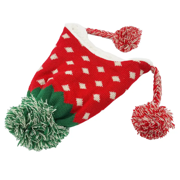 ジュニア いちご帽子 レッド