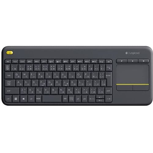 ロジクール ワイヤレス タッチキーボード k400 Plus ブラック K400PBK キーボード ロジクール ワイヤレス タッチキーボード k400 Plus ブラック K400PBK キーボード