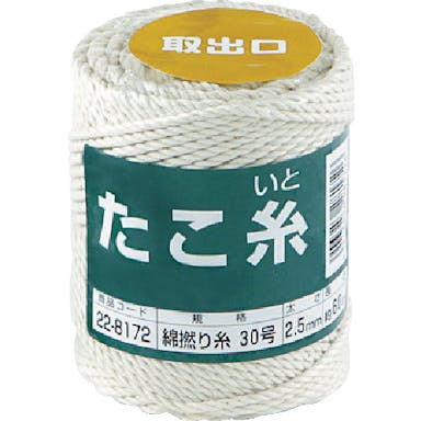 【CAINZ-DASH】高木綱業 たこ糸　綿撚り糸　＃３０ 22-8172【別送品】