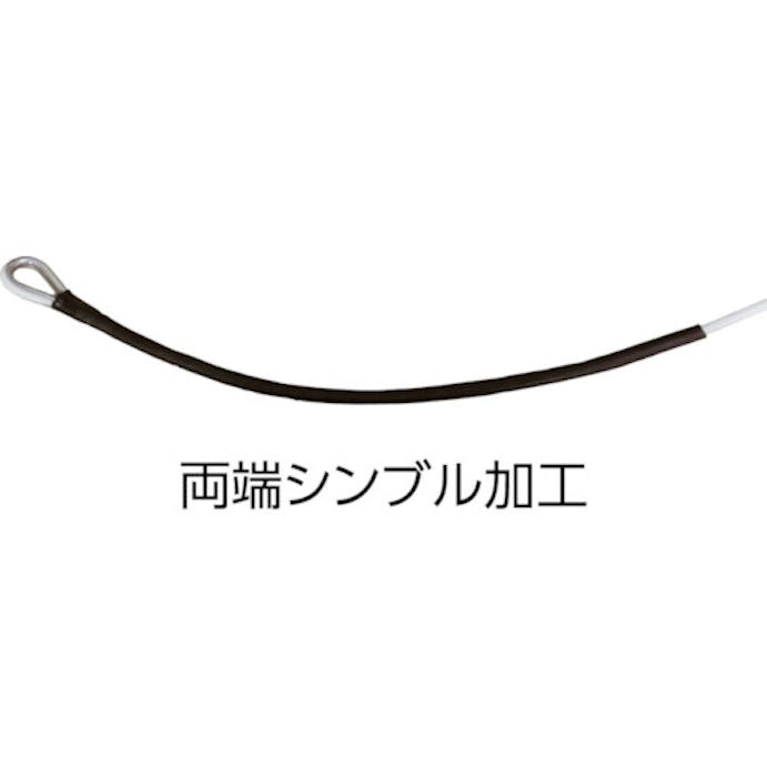 【CAINZ-DASH】高木綱業 メジャーロープ　両端シンブル加工　６ｍｍＸ５０Ｍ 36-6602【別送品】