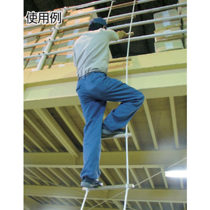 【CAINZ-DASH】高木綱業 避難用縄梯子１２ｍｍ×５ｍ 29-0101【別送品】