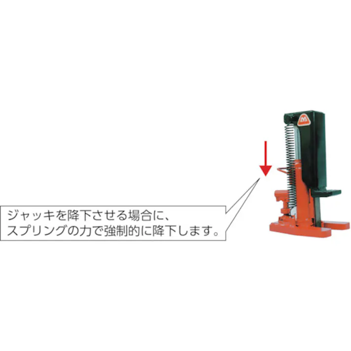 【CAINZ-DASH】マサダ製作所 爪付オイルジャッキ 5TON MHC-5RS-2【別送品】