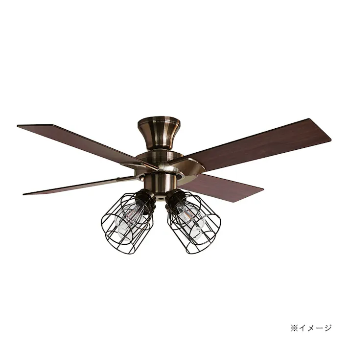 Modern Collection シーリングファン フィラメントLED付 ゴールド JE-CF003