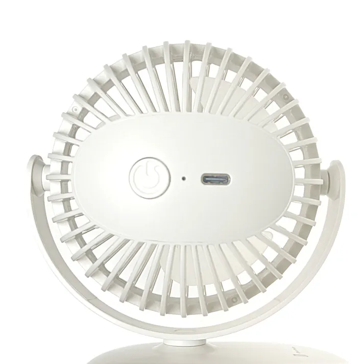 plus more プラスモア 充電式ラウンドミニクリップファン リリーホワイト LCAF013LW