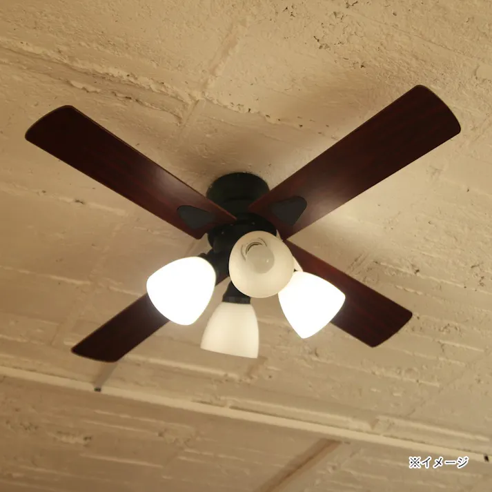 シーリングファン Windouble 4灯 ブラック BIG-101