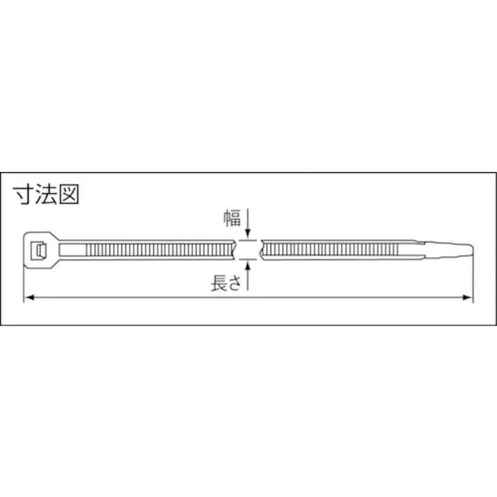【CAINZ-DASH】ヘラマンタイトン ABタイ 幅2.5X長さ100mm 屋内用 (1000本入) AB100-1000【別送品】