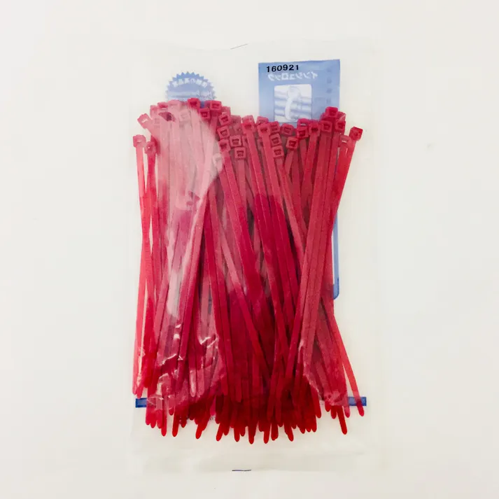 ヘラマンタイトン インシュロック カラータイ 屋内用 赤 幅3.5×長さ152mm T30R-RED 100本入