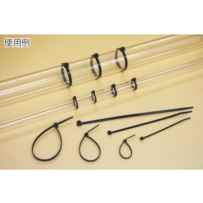 【CAINZ-DASH】ヘラマンタイトン インシュロックタイ メタルコンテントタイ (100本入) 黒 幅2.5mm MCTMP100【別送品】