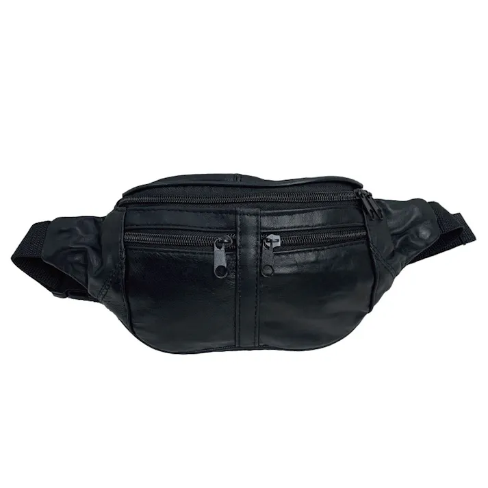 革ウエストポーチ 101 ブラック
