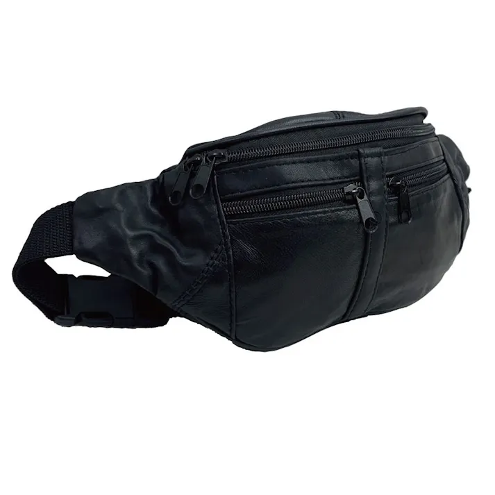 革ウエストポーチ 101 ブラック