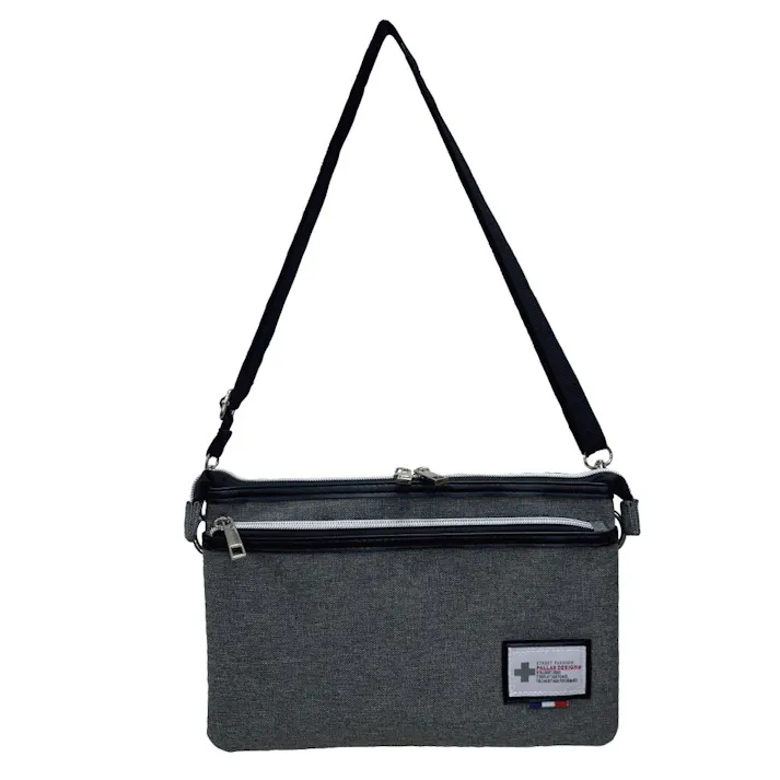 サコッシュ大き目 8231 グレー