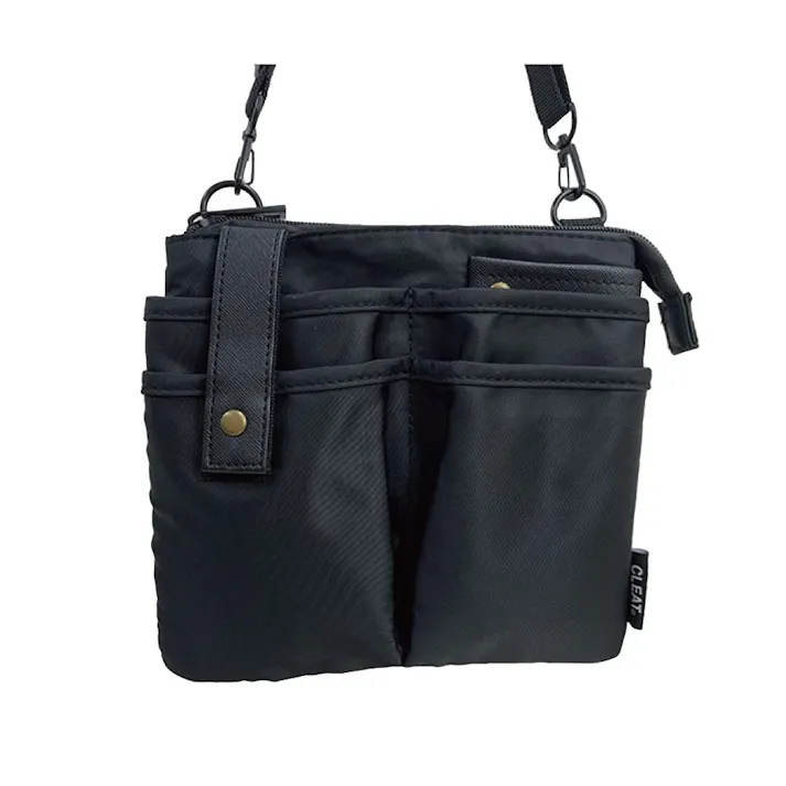 2WAYすっきり収納ショルダーバッグ ブラック 9186