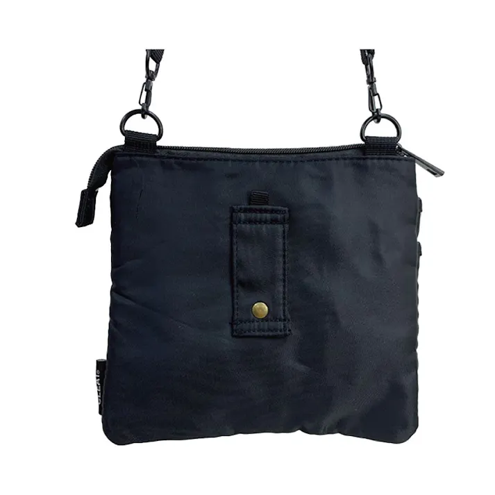 2WAYすっきり収納ショルダーバッグ ブラック 9186