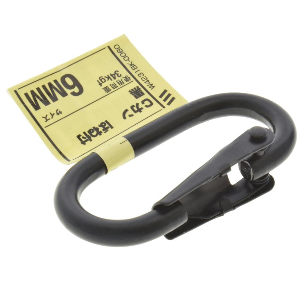 Cカン ばね付 黒 6mm 吊り金具 Cカン ばね付 黒 6mm 吊り金具