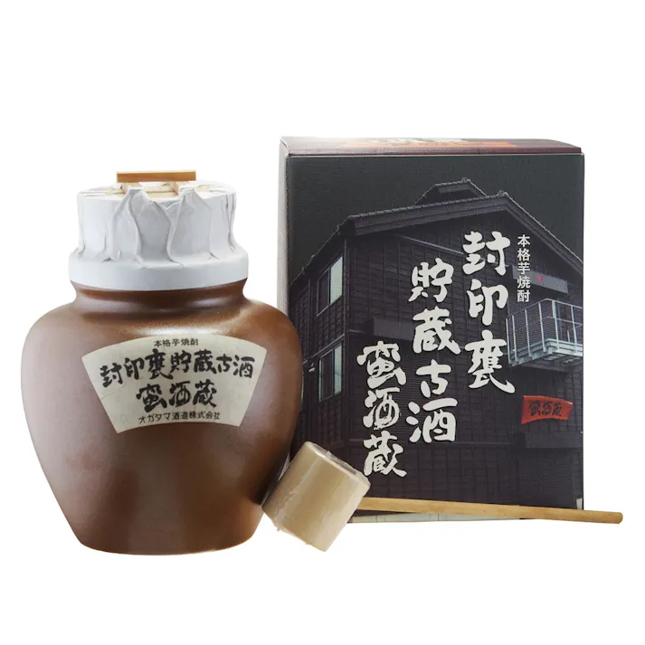 (鹿児島県)蛮酒蔵 封印甕 貯蔵古酒 芋 陶器入 900ml【別送品】(販売終了)