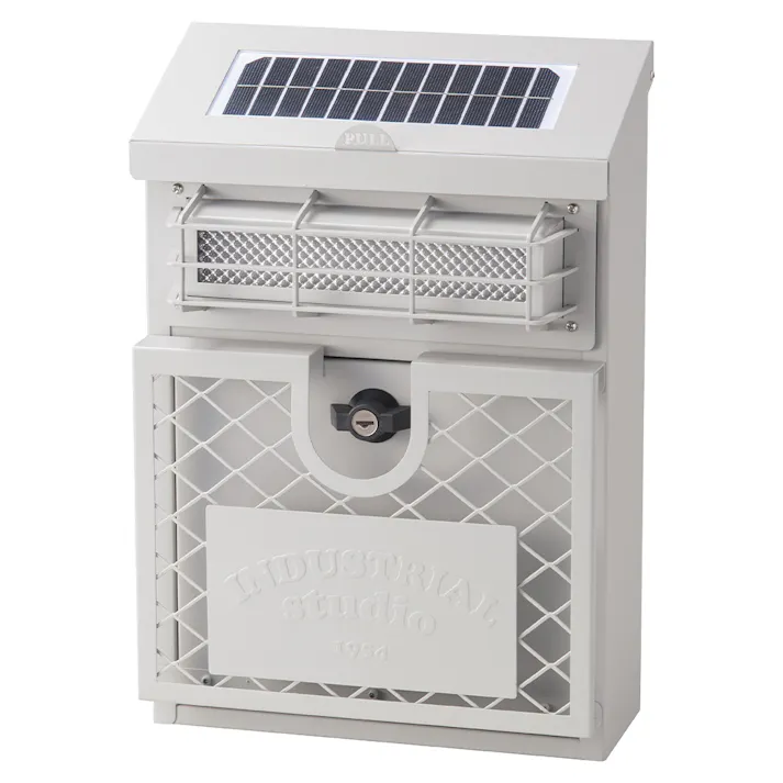 ウォールポスト グレー 幅28cm 高さ40cm 奥行16.5cm