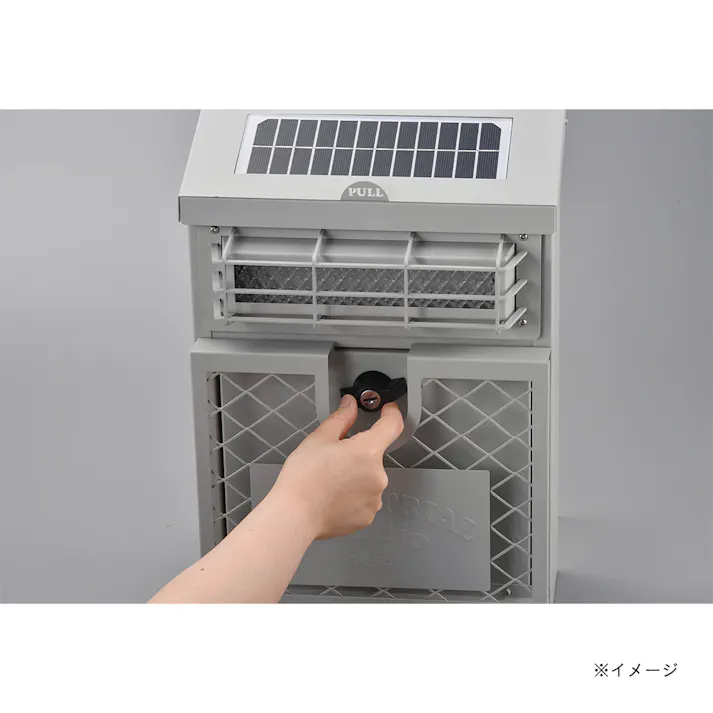 ウォールポスト グレー 幅28cm 高さ40cm 奥行16.5cm