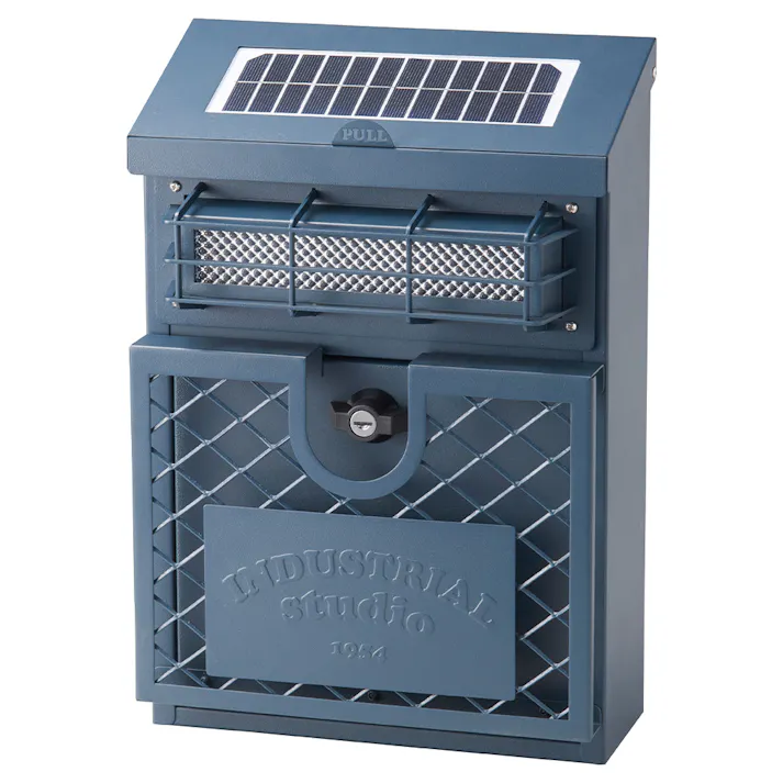 ウォールポスト ネイビー 幅28cm 高さ40cm 奥行16.5cm