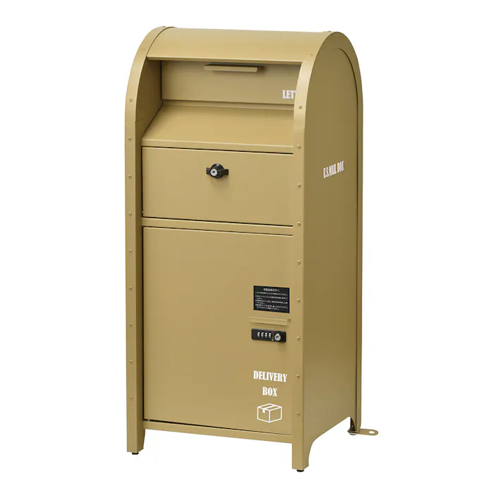 宅配ボックス付ポスト US キャメル S22-0522-CM
