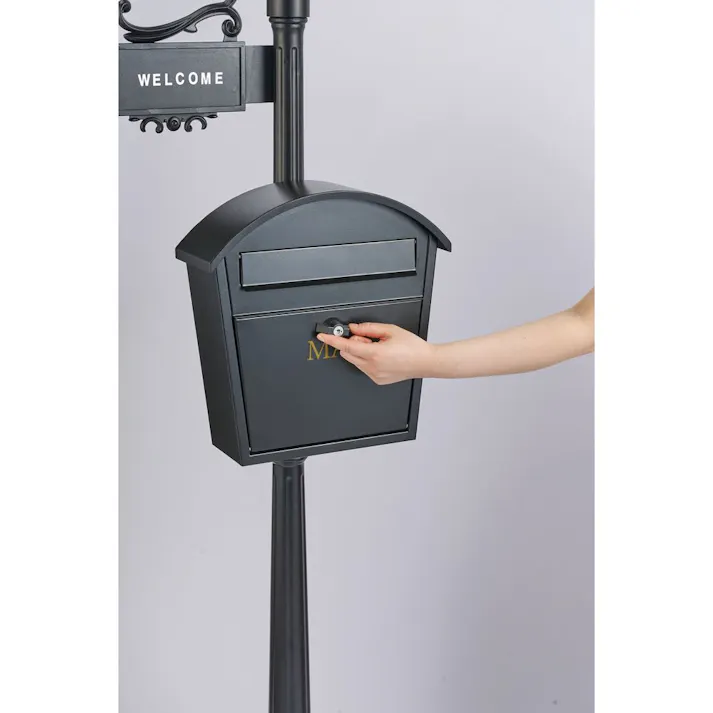 街路灯ポスト レトロ S23-0661 幅46cm 高さ175cm 奥行46cm