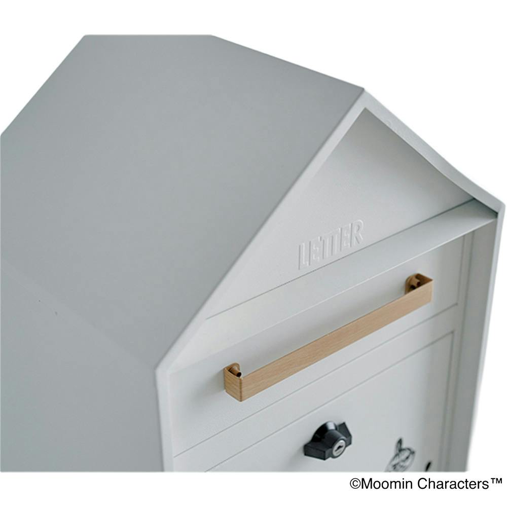 宅配BOX付ポスト MOOMIN ムーミン M25-0013 幅38cm 高さ101cm 奥行32.2