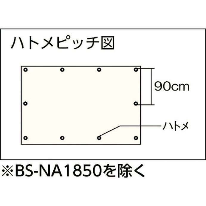 【CAINZ-DASH】旭産業 ブルーシート　＃３０００　ノンメタルハトメ　３６００ｍｍＸ５４００ｍｍ BS-NA3654【別送品】