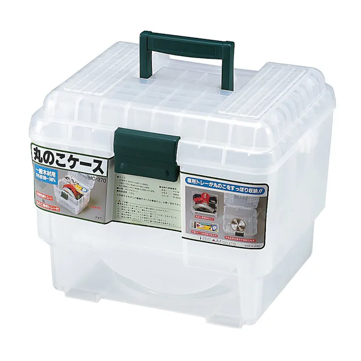 JEJアステージ i-BEAM 丸のこケース クリア MC-370N 幅37cm 奥行30.7cm 高さ30cm