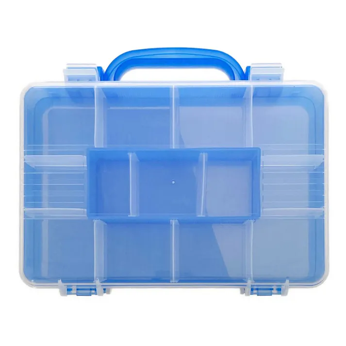 JEJアステージ i-BEAM ツインセパレートケース クリアブルー TS-300 幅31cm 奥行26.1cm 高さ8.9cm