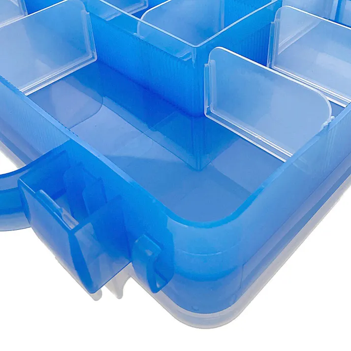 JEJアステージ i-BEAM ツインセパレートケース クリアブルー TS-300 幅31cm 奥行26.1cm 高さ8.9cm