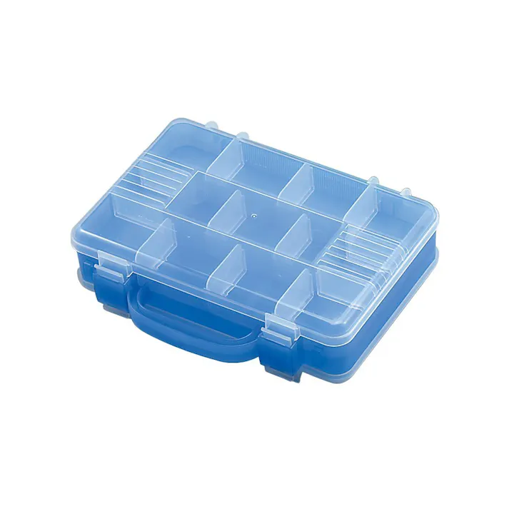 JEJアステージ i-BEAM ツインセパレートケース クリアブルー TS-300 幅31cm 奥行26.1cm 高さ8.9cm