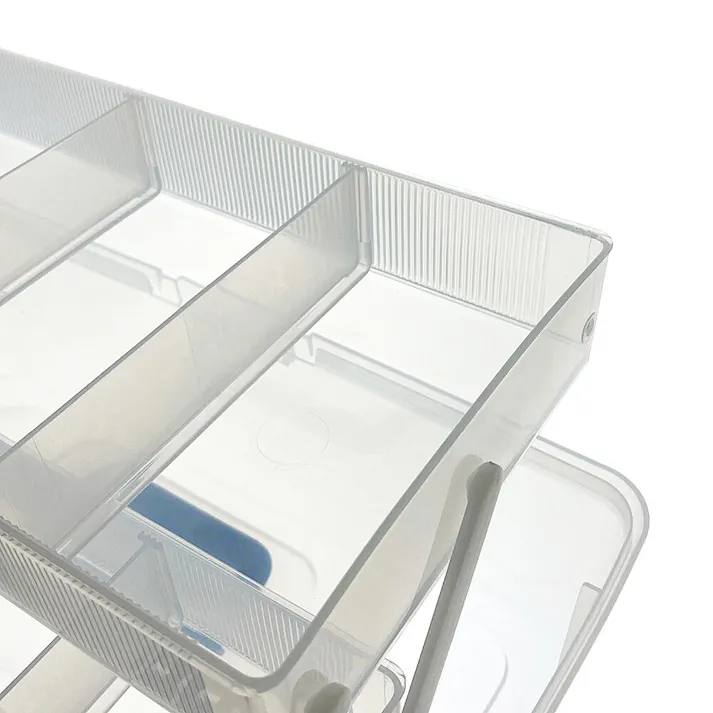 JEJアステージ i-BEAM シェルフボックス ブラック/クリア SP-500G2-BK 幅44cm 奥行23cm 高さ22cm