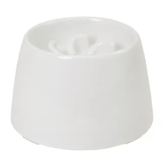 犬用 高さがある早食い防止食器 SS ホワイト