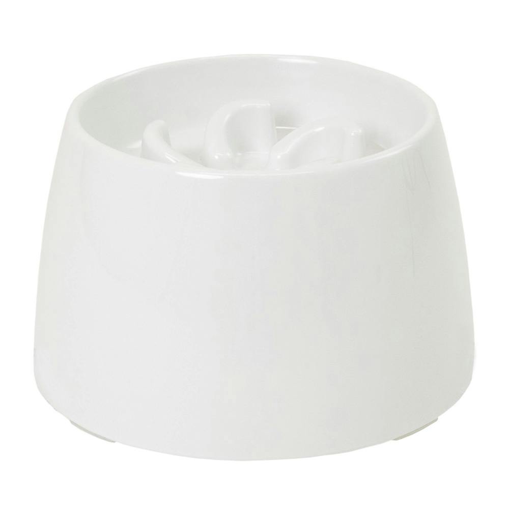 犬用 高さがある早食い防止食器 S ホワイト