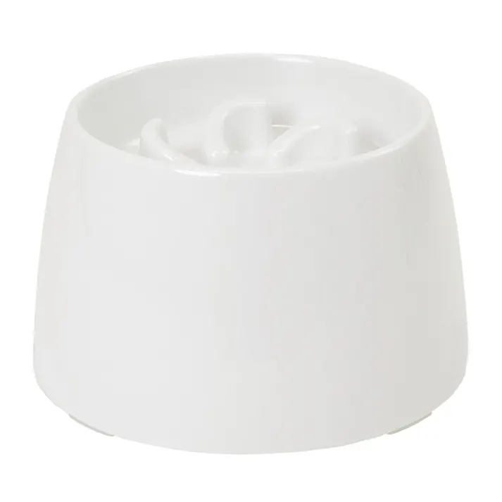 犬用 高さがある早食い防止食器 S ホワイト