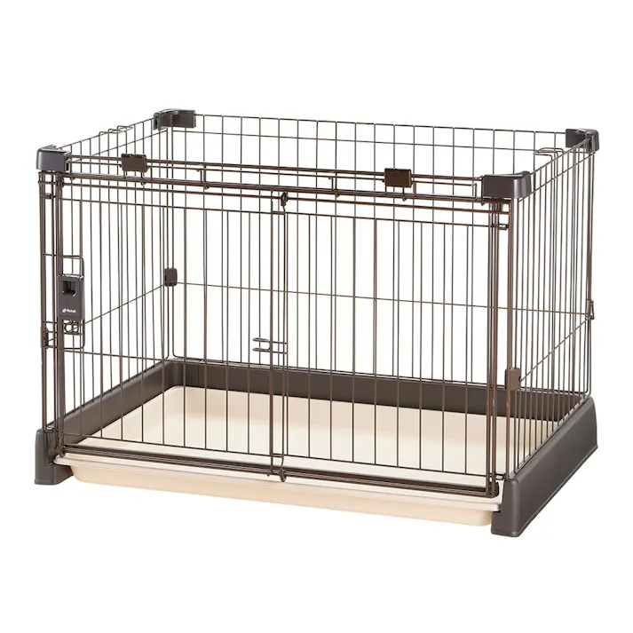 もっとお掃除簡単ペットサークル 90-60 ダークブラウン