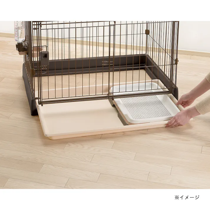 もっとお掃除簡単ペットサークル 90-60 ダークブラウン