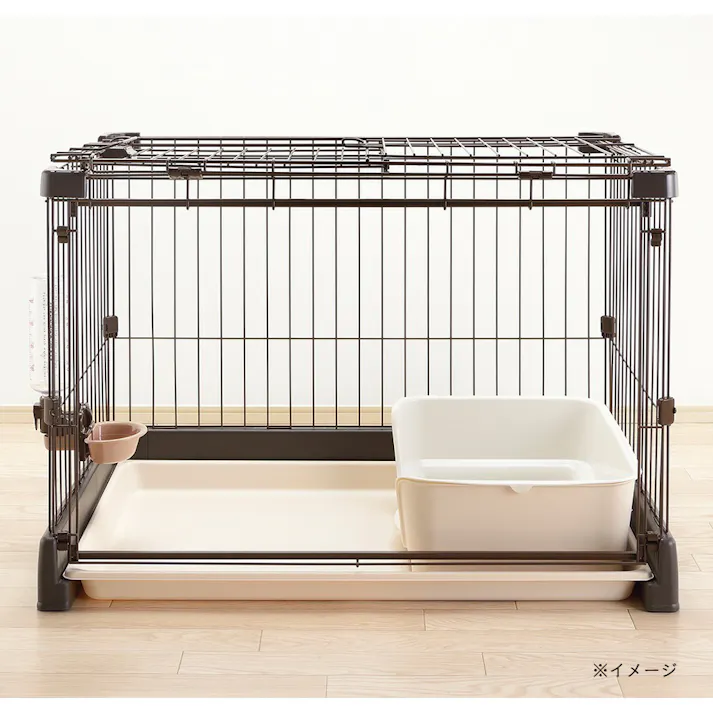 もっとお掃除簡単ペットサークル 90-60 ダークブラウン