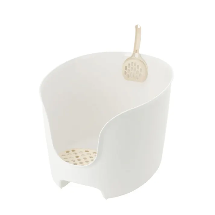 リッチェル ラプレ 壁高ネコトイレ ホワイト