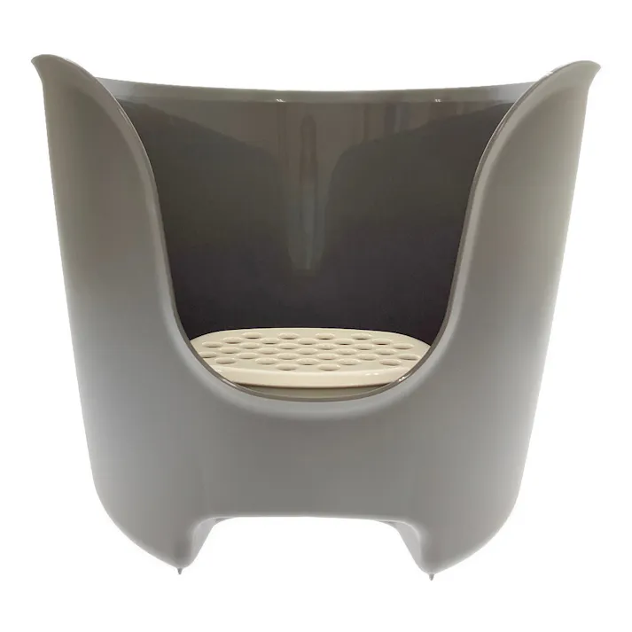 リッチェル ラプレ 壁高ネコトイレ ダークグレー