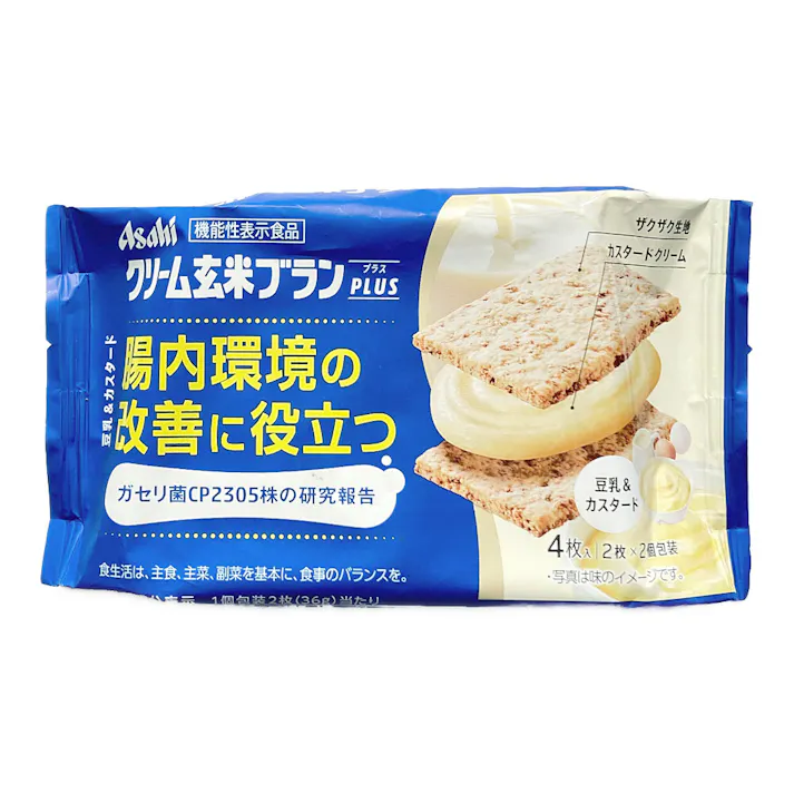 アサヒグループ クリーム玄米 ブランプラス 豆乳&カスタード