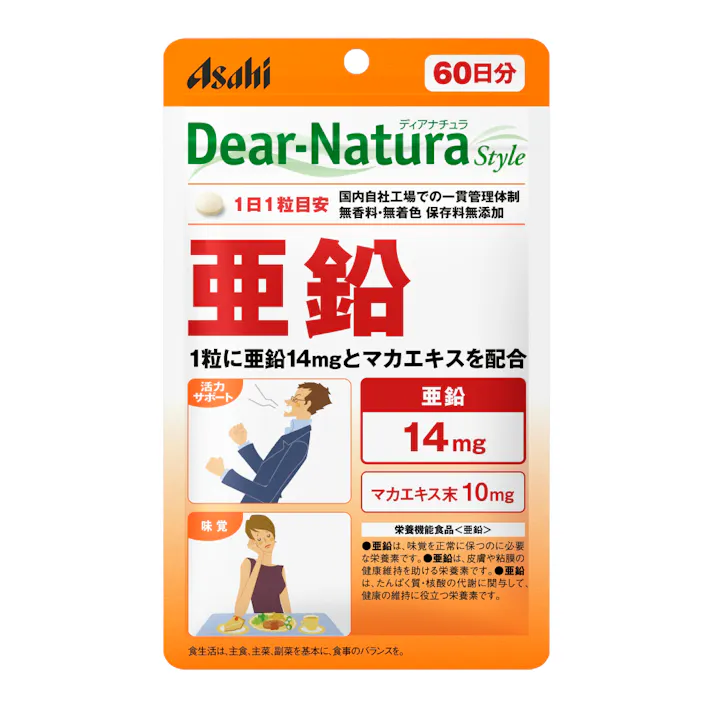 アサヒグループ食品 ディアナチュラスタイル 亜鉛 60日分