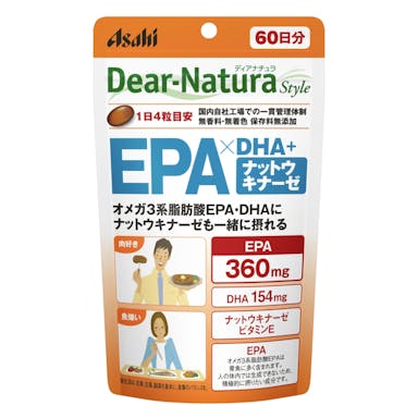 アサヒグループ食品 ディアナチュラスタイル EPA×DHA＋ナットウキナーゼ 60日分