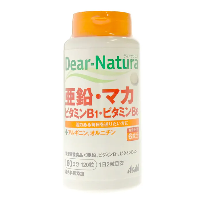 アサヒグループ食品 ディアナチュラ 亜鉛マカビタミンB1、B6 120粒