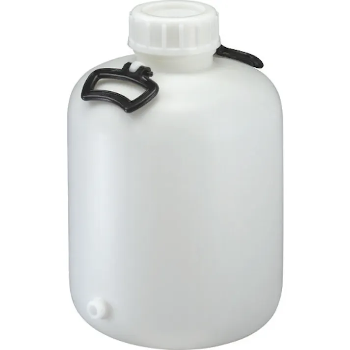 【CAINZ-DASH】瑞穂化成工業 ポりタンク 取手付き 広口瓶 20L+3/8ソケット加工 (ソケット付) 009438【別送品】