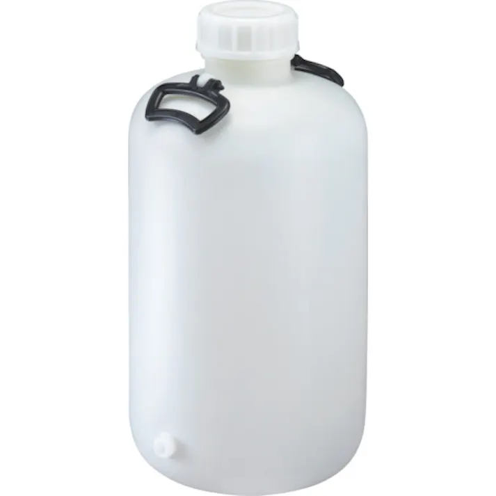 【CAINZ-DASH】瑞穂化成工業 ポリタンク 取手付き 広口瓶 30L+3/8ソケット加工 (ソケット付) 009538【別送品】