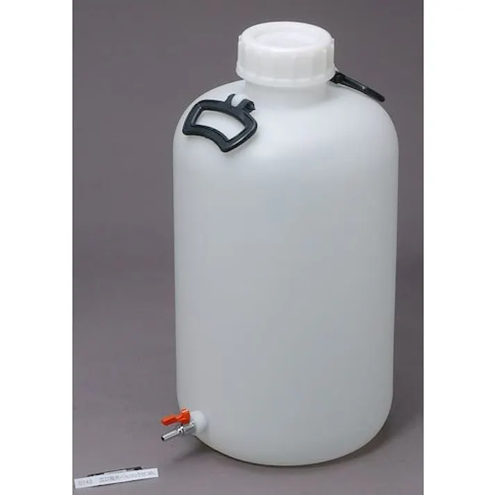 【CAINZ-DASH】瑞穂化成工業 ポリタンク 取手付き 広口瓶 30L+3/8ソケット加工 (ソケット付) 009538【別送品】