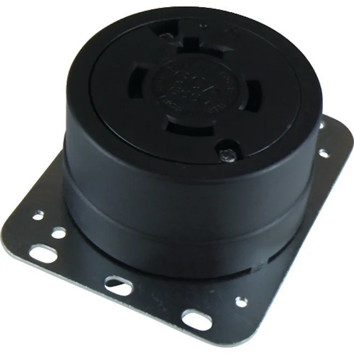 【CAINZ-DASH】アメリカン電機 引掛形 埋込コンセント 接地3P60A600V 4660【別送品】