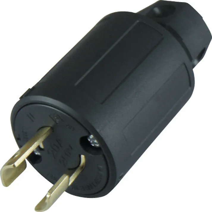 【CAINZ-DASH】アメリカン電機 引掛形 ナイロンプラグ 2P20A250V 2222N【別送品】