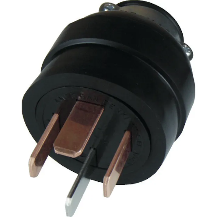 【CAINZ-DASH】アメリカン電機 平刃形 ゴムプラグ 接地3P50A250V R542【別送品】